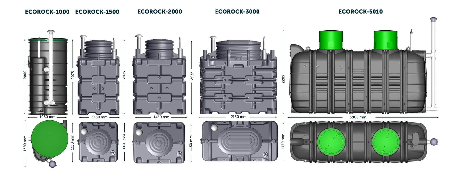 ECOROCK small sewage treatment plants