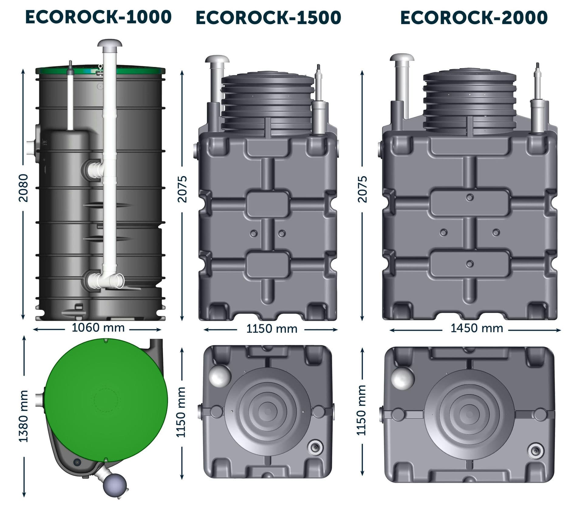 ECOROCK small sewage treatment plants